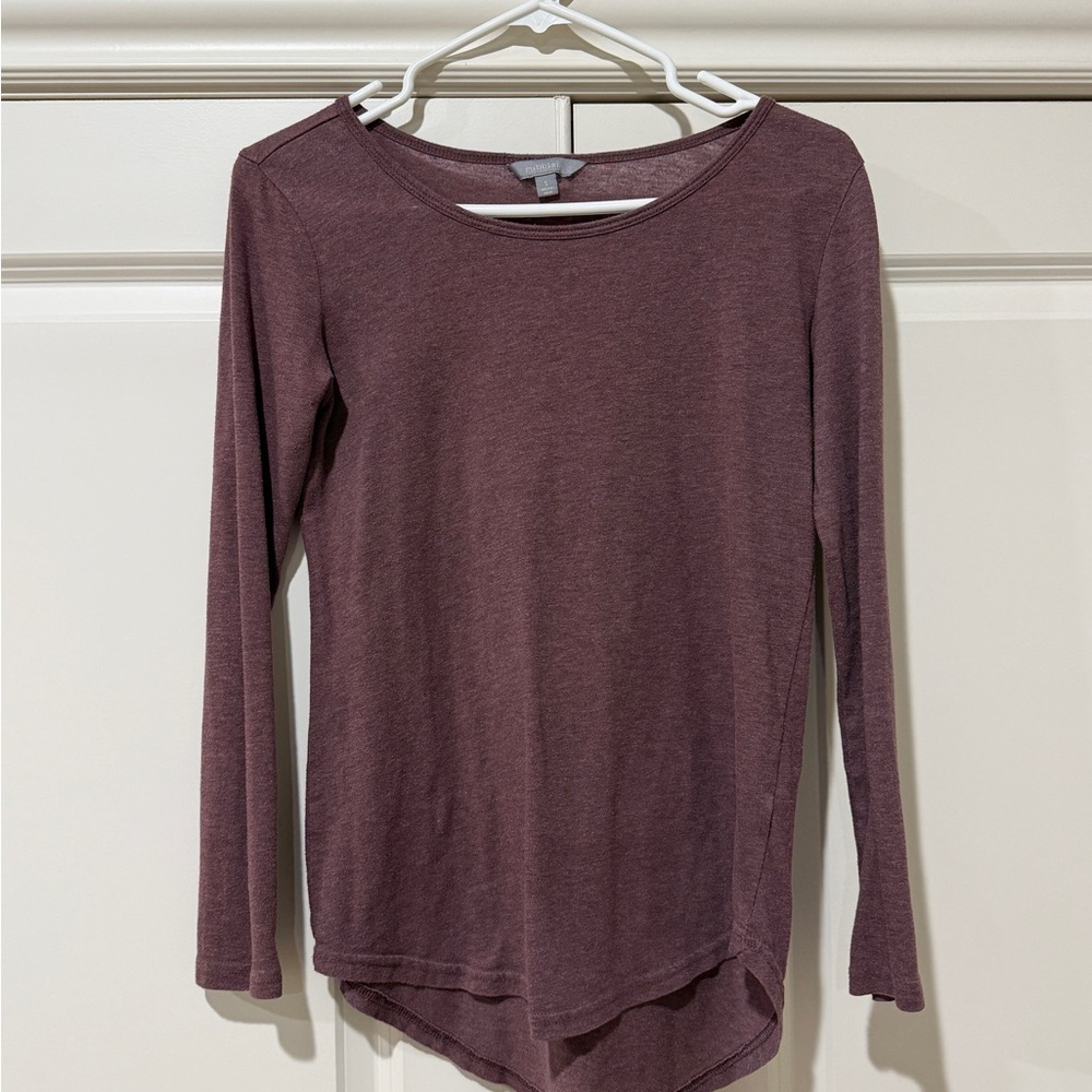 Rubbish mauve long sleeve asymmetrical he